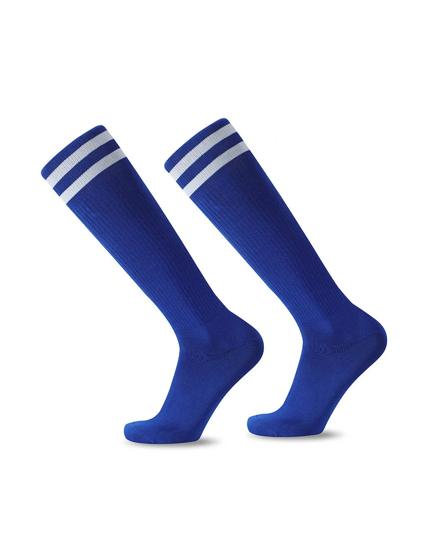 Striped Football Socks Men, Women & Kids Over Knee Soccer Rugby Sports