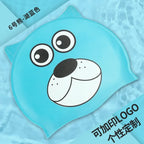 Cartoon Clownfish Kids Silicone Swimming Cap Waterproof Swim Hat