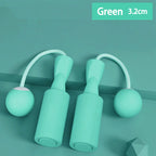 Cordless Skipping Rope Weighted Ball | Indoor Fat Burning Fitness