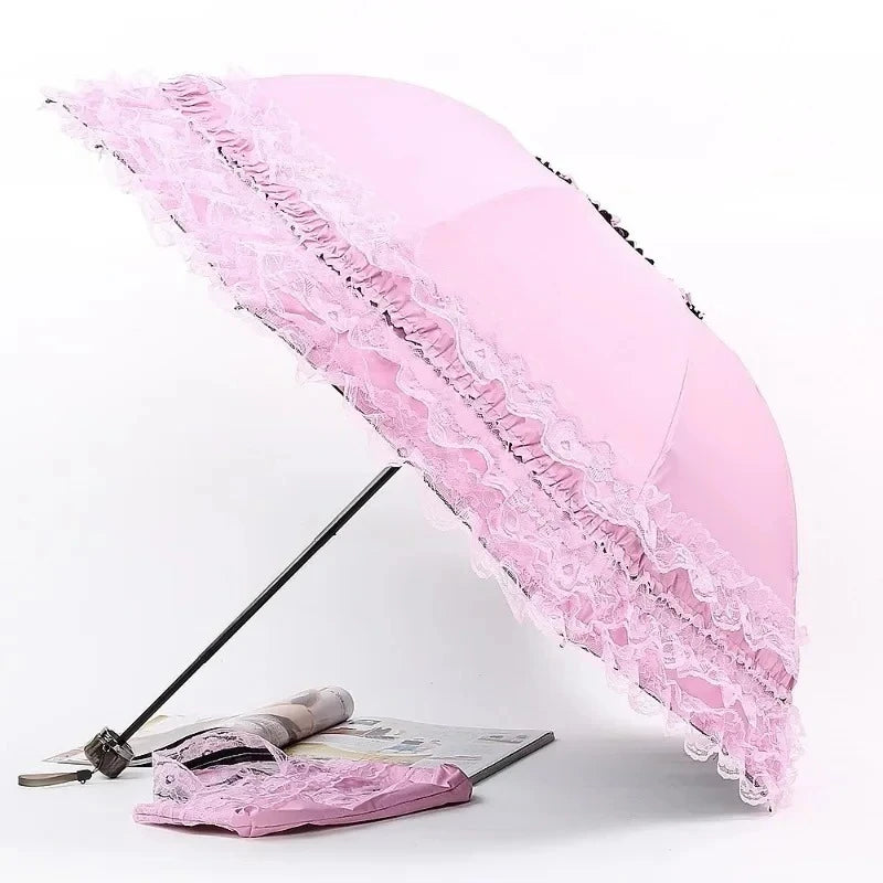 Buy Vintage Lace Gothic Parasol UV Protection