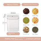 Sealed Grain Storage Jar with Scale Airtight Kitchen Food Container