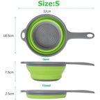 Collapsible Silicone Colander Folding Strainer