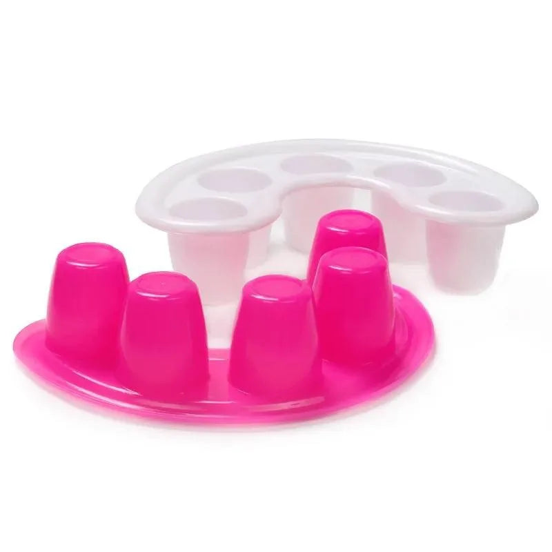 Nail Art Soak Bowl Polish Remover Tray Manicure Tool UK