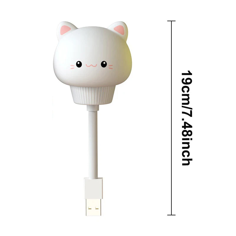 Cute Cartoon USB Night Light for Kids Bedroom Décor