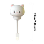 Cute Cartoon USB Night Light for Kids Bedroom Décor