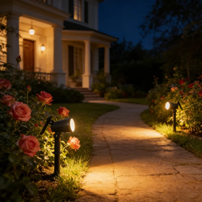 9 LED Solar Spotlight Waterproof Garden Light Main image