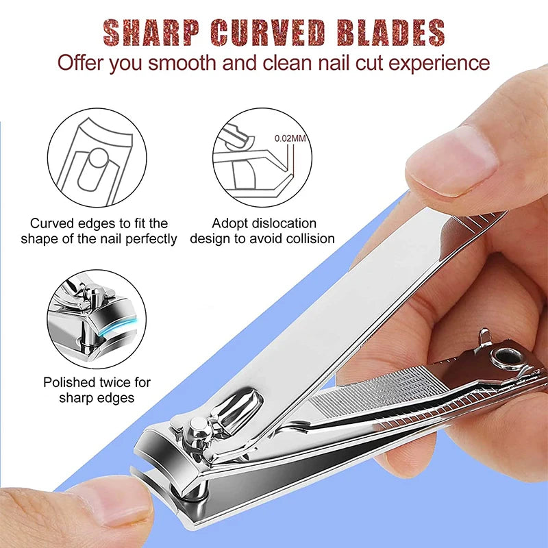 Stainless Steel Nail Clipper Fingernail & Toenail