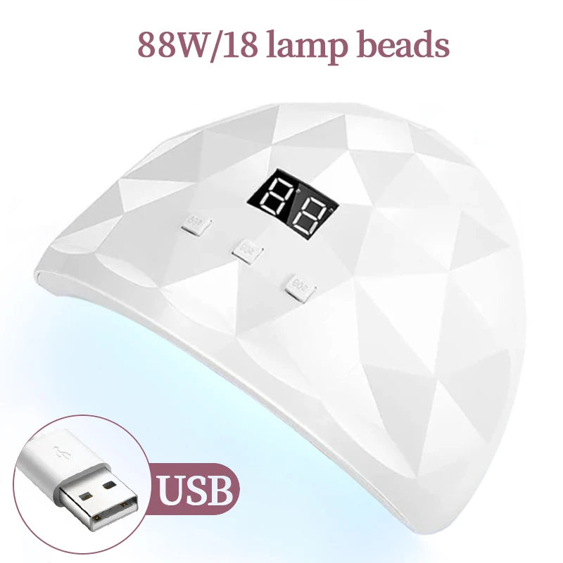 LULAA Nail Dryer Lamp UV LED Gel Nail Polish Curing Lamp