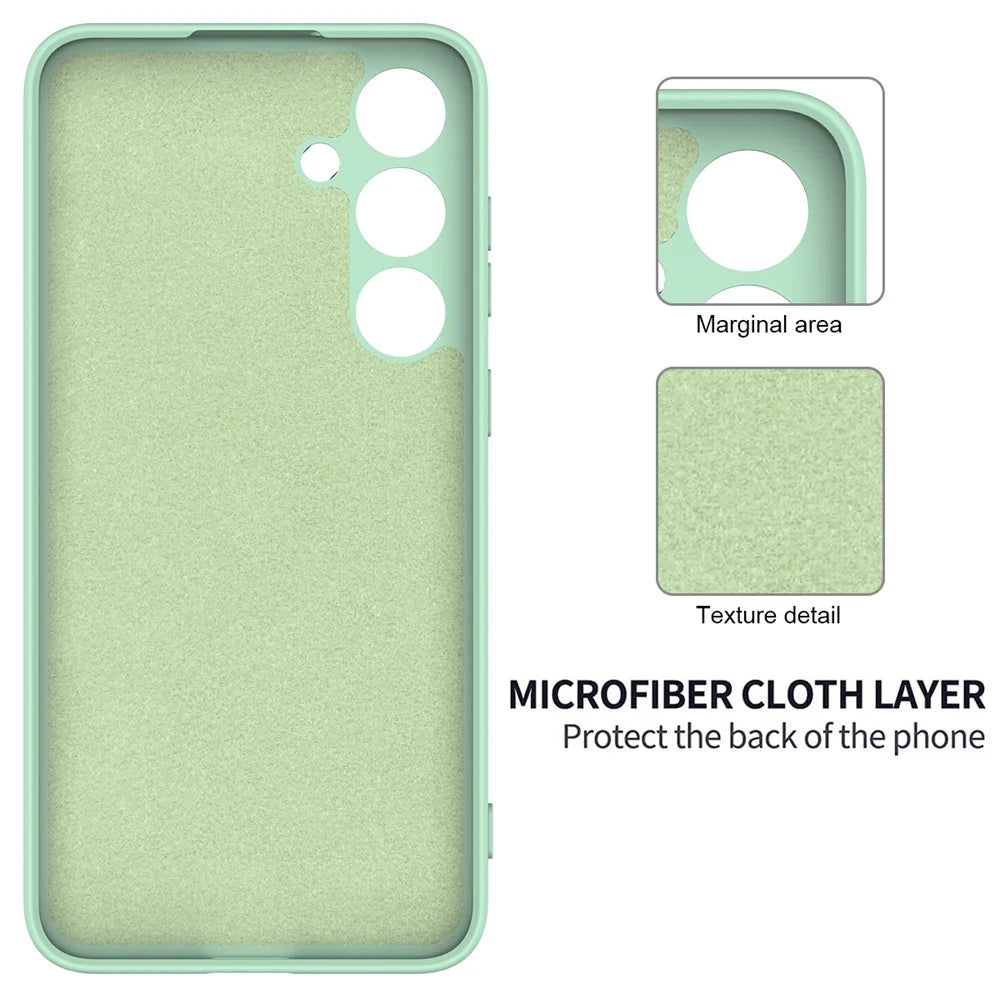 Liquid Silicone Camera Protection Case for Samsung Galaxy S24 S25 S26