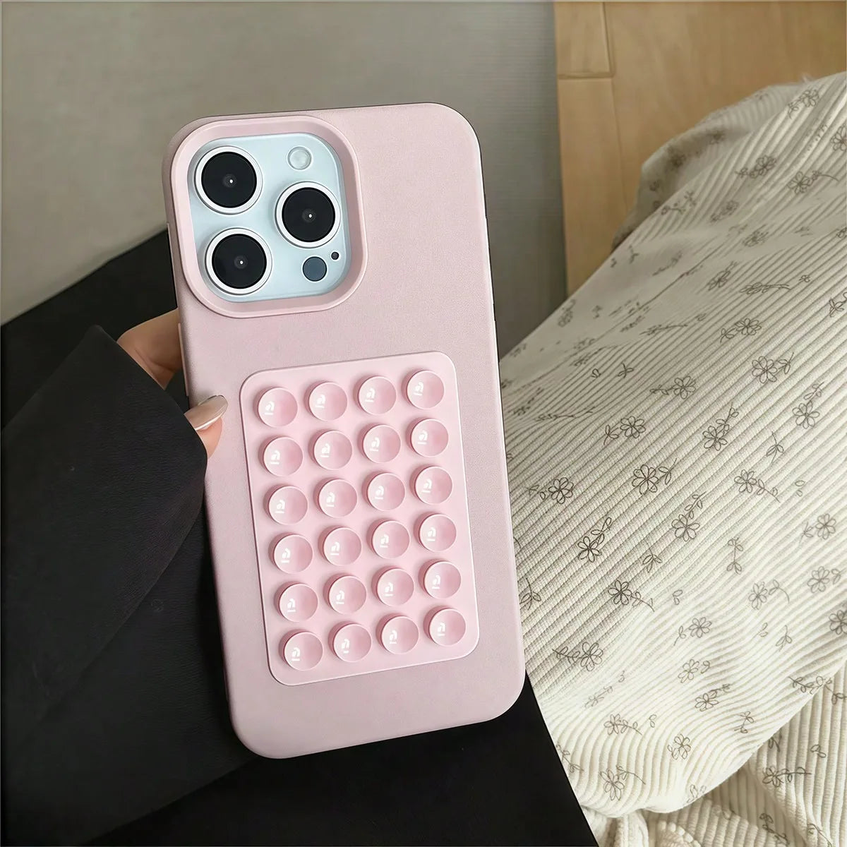 3D Suction Cup Stand Case for iPhone 11 12 13 14 15 16 17 Pro Max