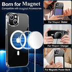 Ultra Slim Clear Magnetic Case for iPhone 16 15 14 13 12 11 Pro Max