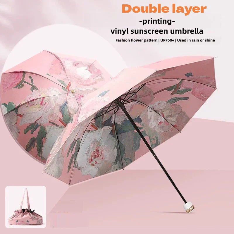 Buy UPF50+ Double Layer Folding Umbrella | UV Sun & Rain Protection