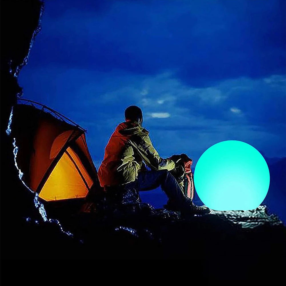 LED Glowing Inflatable Beach Ball for Pool & Party Games