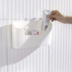 Wall-Mounted Adhesive Storage Rack Under Sink Cabinet Organizer