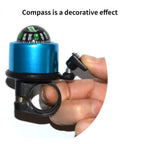 Mini Aluminum Bike Bell with Compass Ultra-Loud Bicycle Handlebar Bell