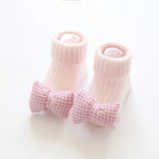 Baby Anti-Slip Socks UK – Cute Bow & Lion Toddler Slippers