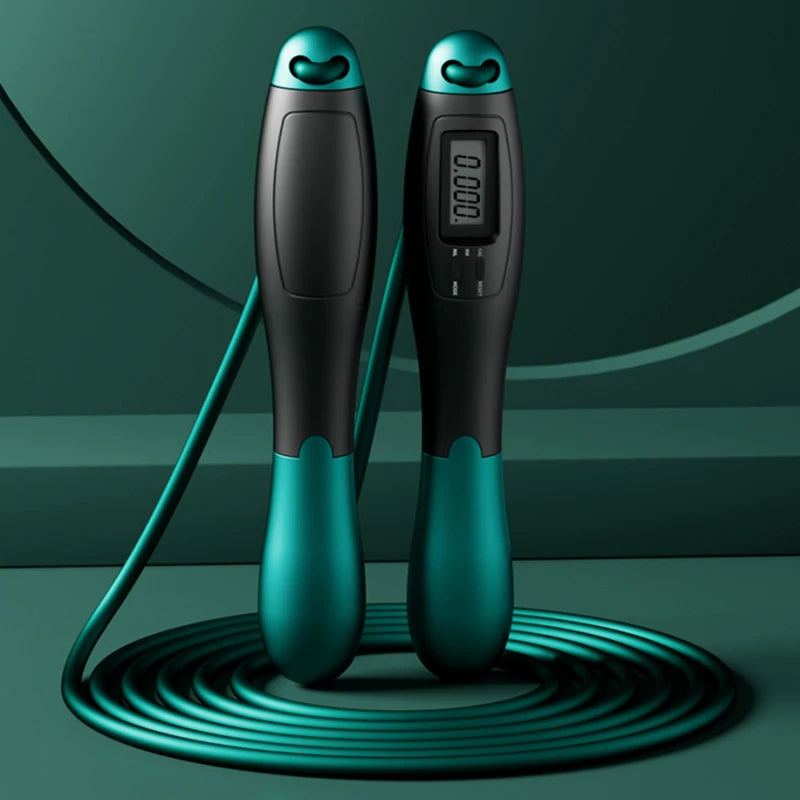 Cordless Jump Rope with Counter Adjustable Steel PVC Fitness Gym Main image