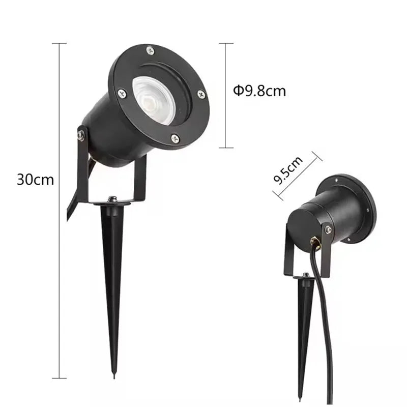 GU10 Garden Spike Light Waterproof Spotlight
