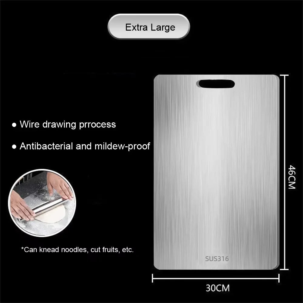 316 Stainless Steel Cutting Board Double-Sided