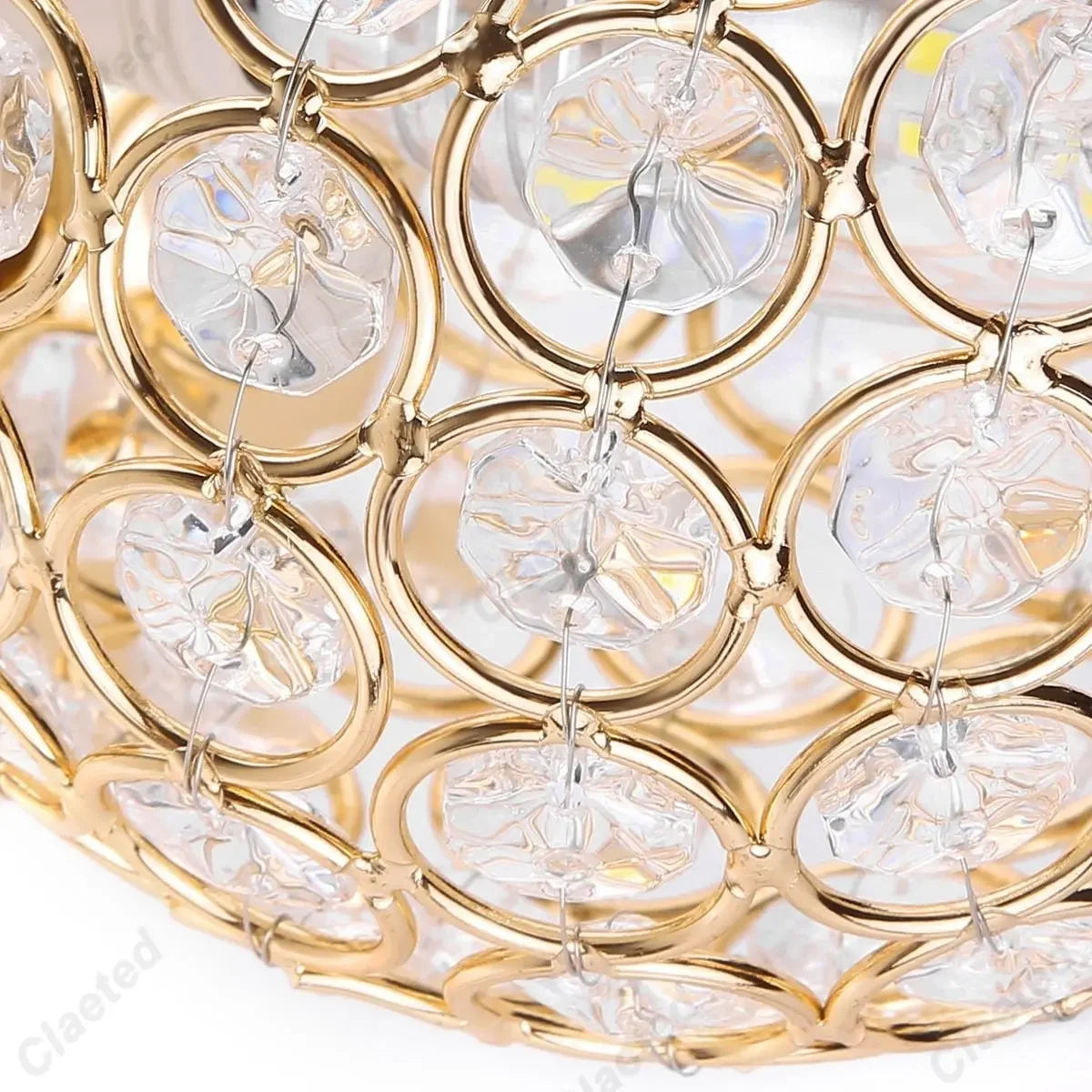 European Crystal Wall Lamp Elegant Bedside Sconce