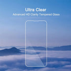 Ultra clear tempered glass with mountain and cloud background
