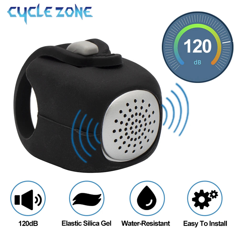 Electric Bike Horn 3 Sound Modes Loud Bicycle Warning Bell Secondary image