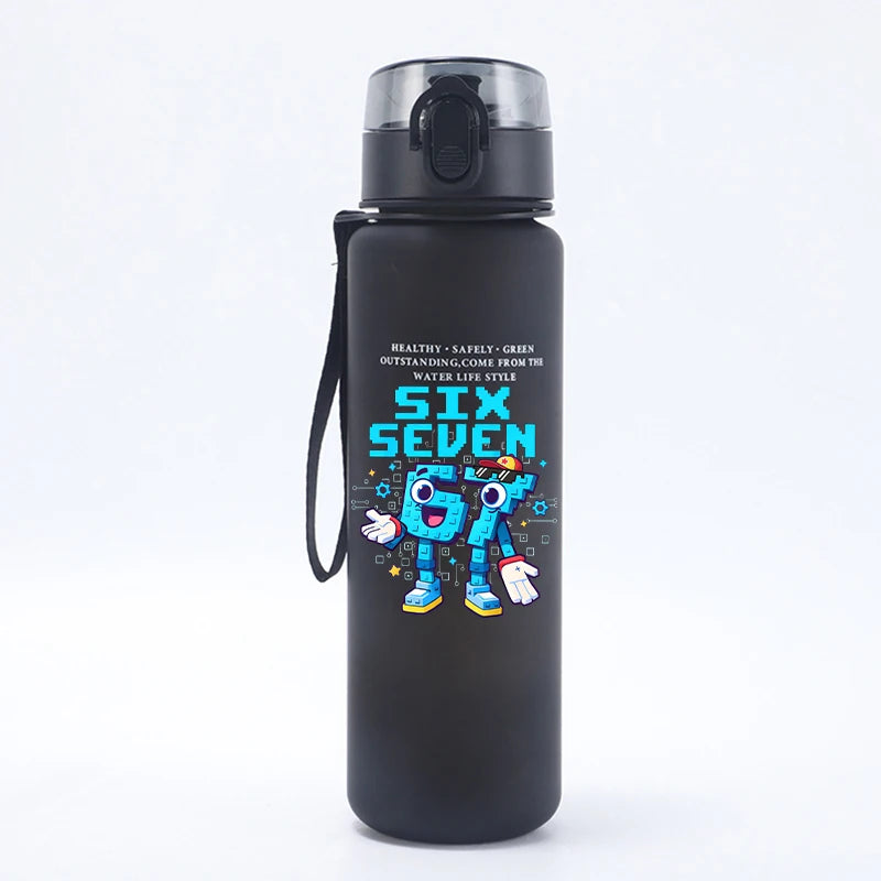 67 Six Seven Cartoon Kids Water Bottle Sports Cup