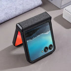 Magnetic Luxury Woven Leather Case for Motorola Razr 70 60 50 Ultra