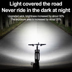 Type-C Rechargeable Bike Light with Digital Display