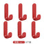 J-Shaped Adhesive Wall Hook No-Drill Coat & Kitchen Hook