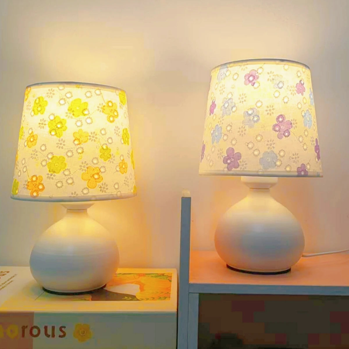 Vintage LED Fabric Desk Lamp for Bedroom & Home Décor Main image
