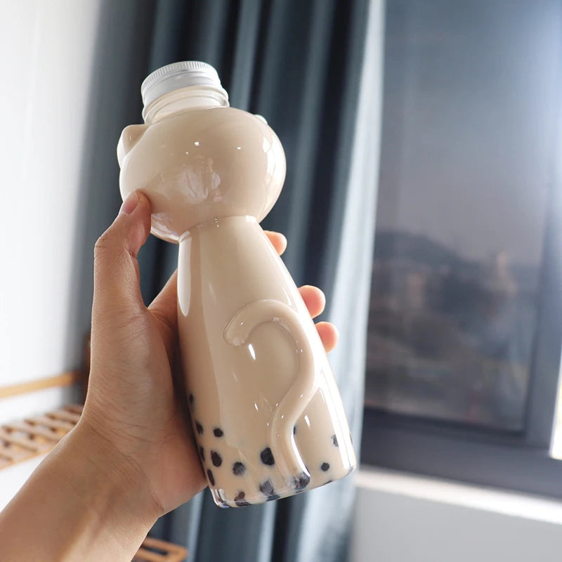 Cute Cat Water Bottle BPA Free Portable Drink Cup