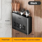 Wall Mounted Cutlery Holder Utensil Drain Rack