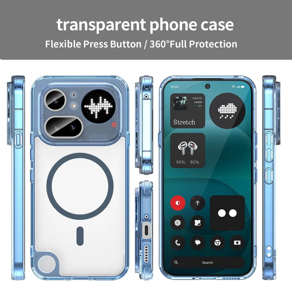 Clear Anti-Yellowing Shockproof Case for Nothing Phone 4A Pro 3A Pro