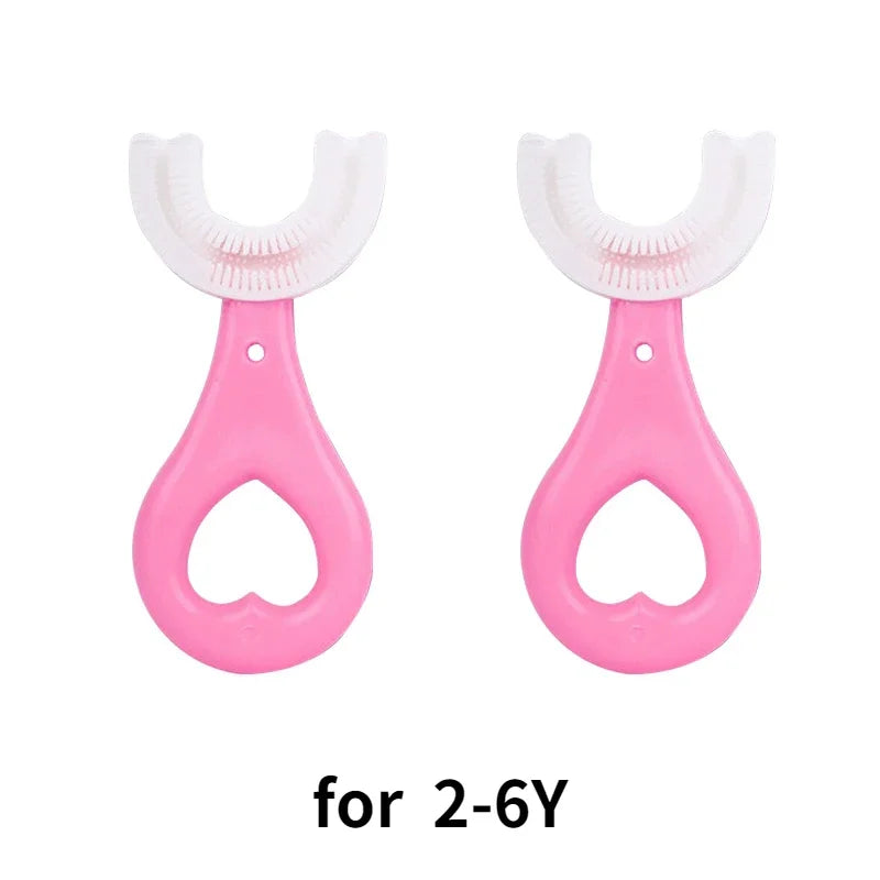 Baby 360° U Shape Toothbrush Soft Silicone Kids Teeth Brush
