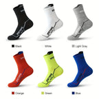Breathable Basketball Socks Men 6 Pairs Sweat Absorbent Mesh Running