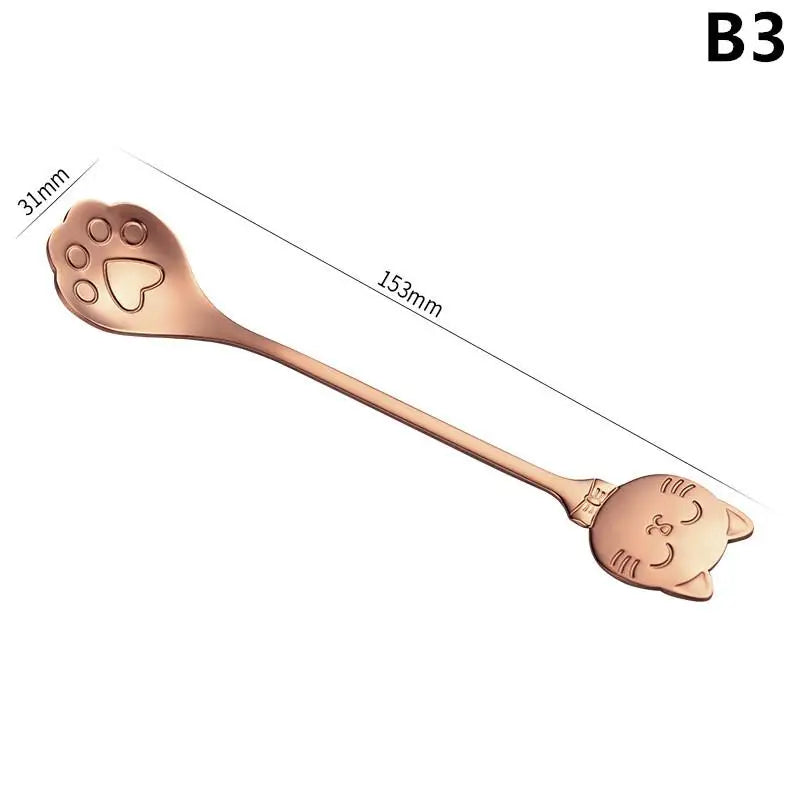 Cat Claw Spoon Stainless Steel – Cute Coffee, Tea & Dessert Mixing Spoon