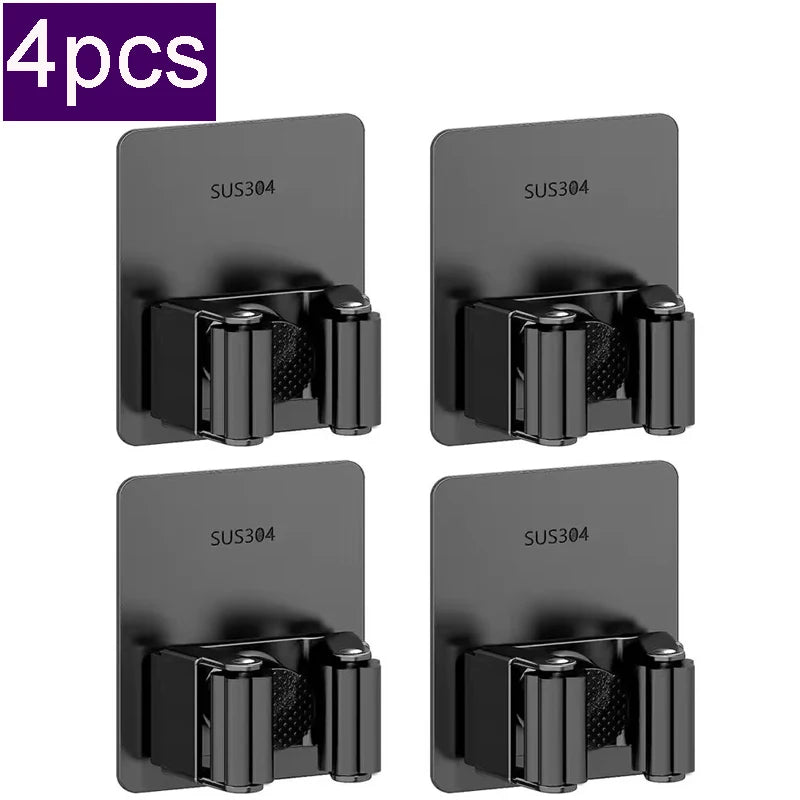 Mop Clip Holder Stainless Steel Organizer