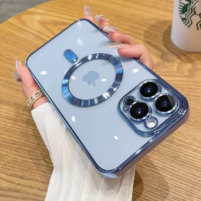 Luxury MagSafe Magnetic Case for iPhone 17 16 15 14 13 12 11 Pro Max