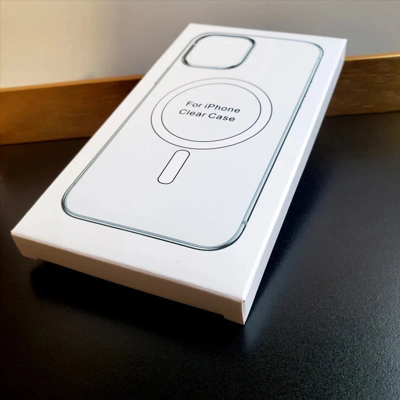 Crystal Clear Magnetic Case for iPhone 11 12 13 14 15 16 Pro Max