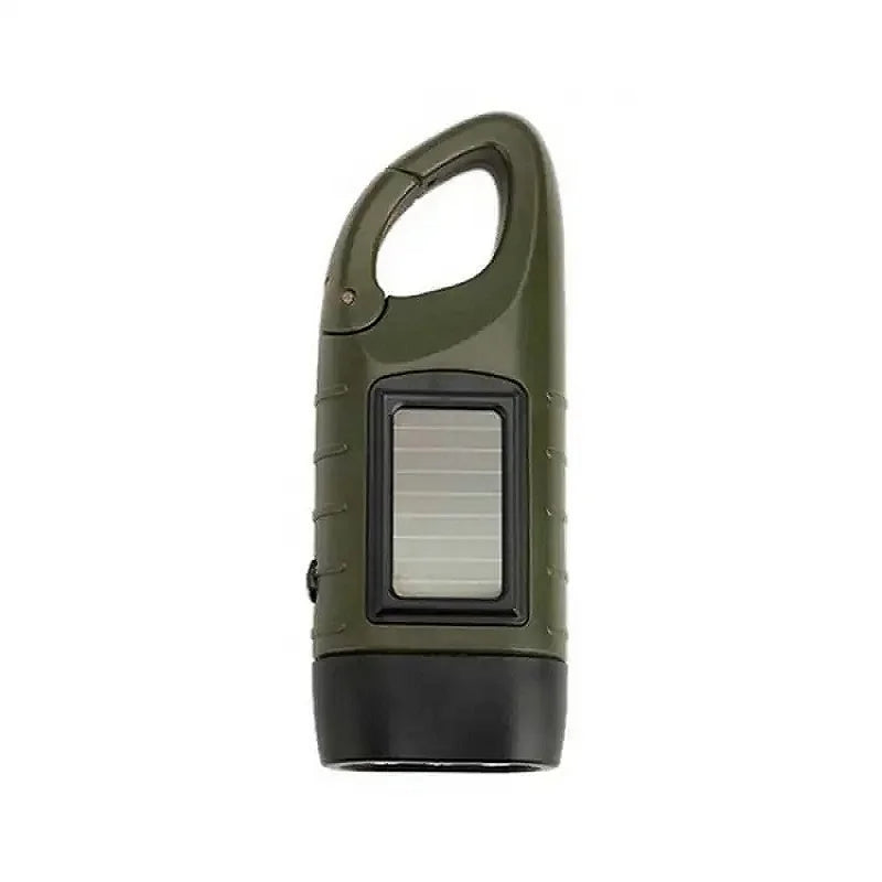 Solar Hand Crank LED Flashlight Emergency Camping Lantern