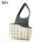 Adjustable Sink Hanging Basket Faucet Sponge & Soap Organizer