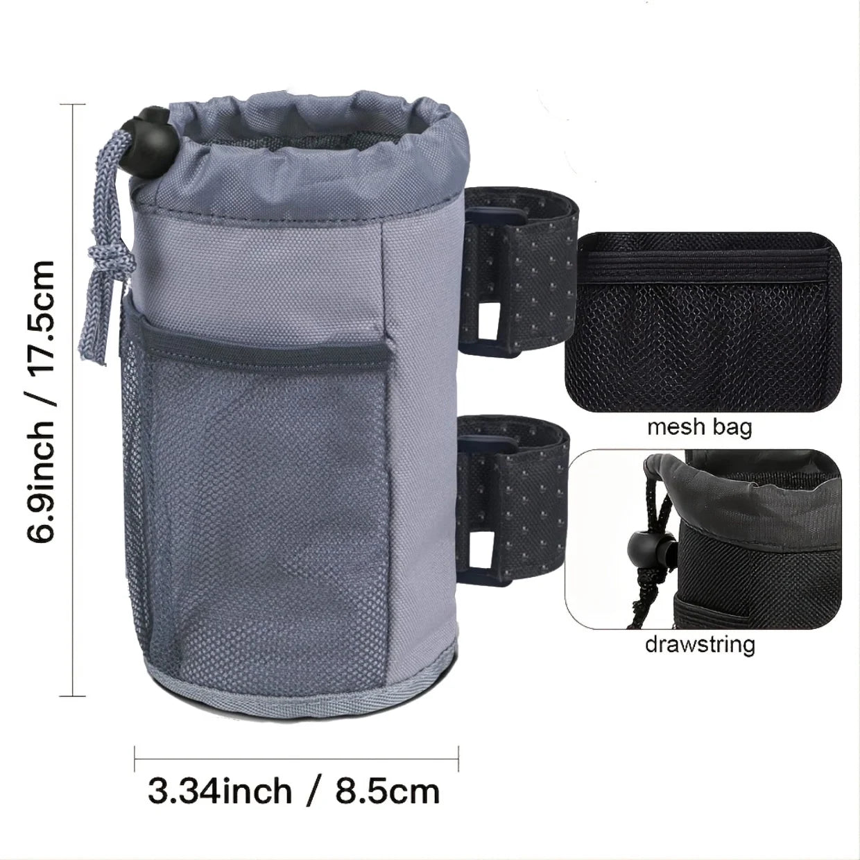 Universal Cup Holder Bike Scooter Wheelchair Stroller Drink
