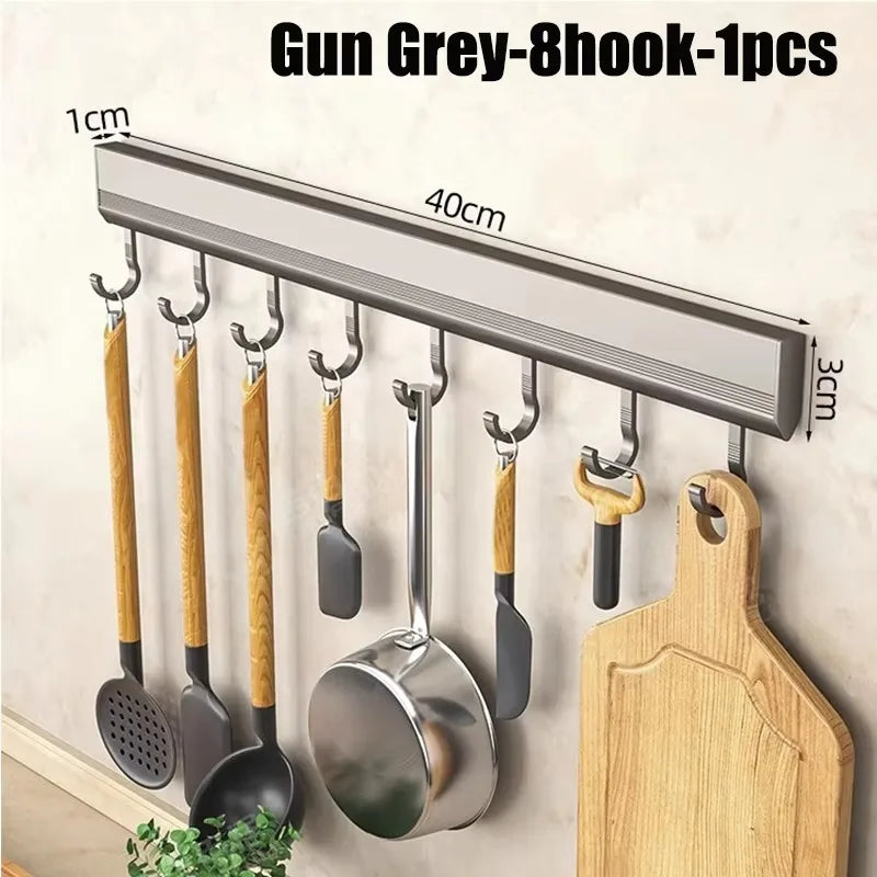 Kitchen Hook Rack Space Saving Organizer