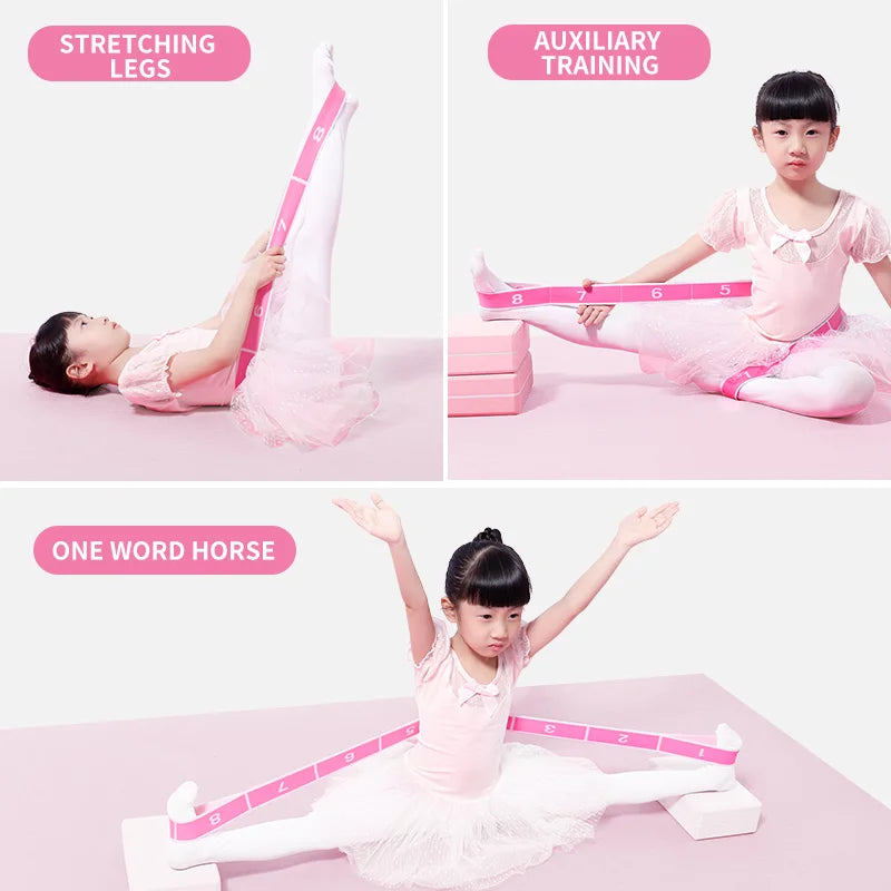 Kids Stretching Resistance Band for Dance Gymnastics Training Fitness