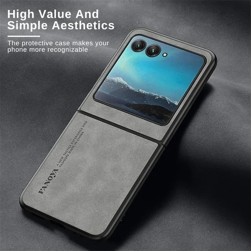 Premium Leather Shockproof Case for Motorola Razr 70 60 50 40 Ultra