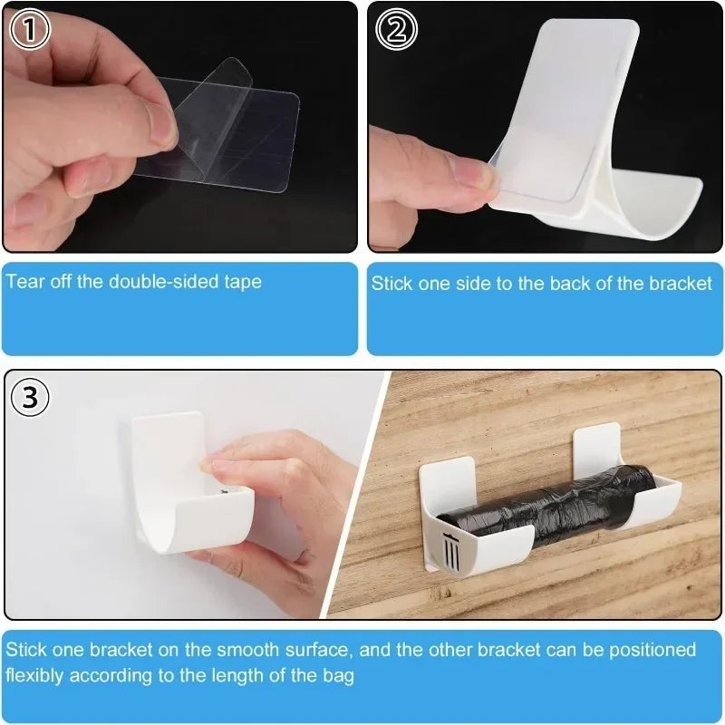 Trash Bag Holder Kitchen Storage Saver