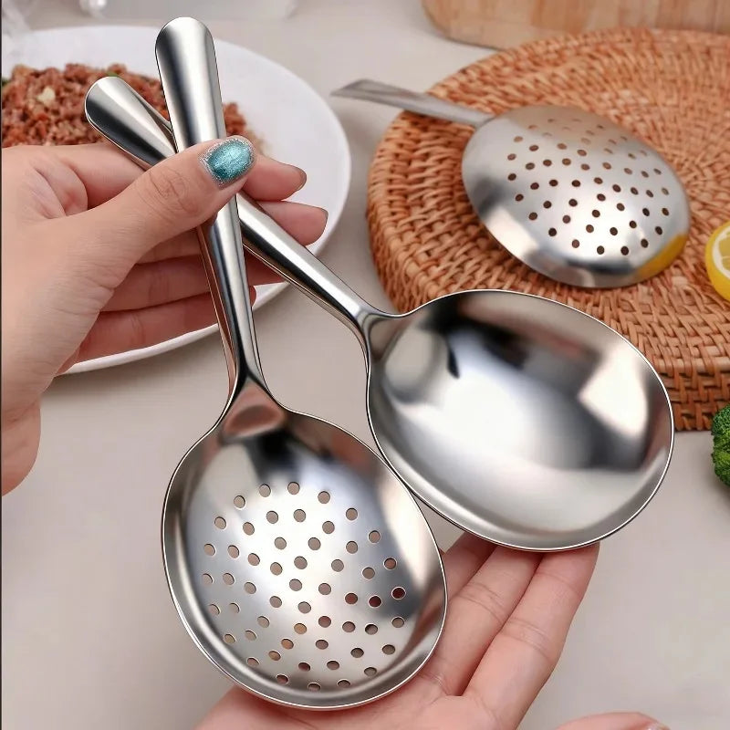 Stainless Steel Soup Ladle Slotted Serving Spoon
