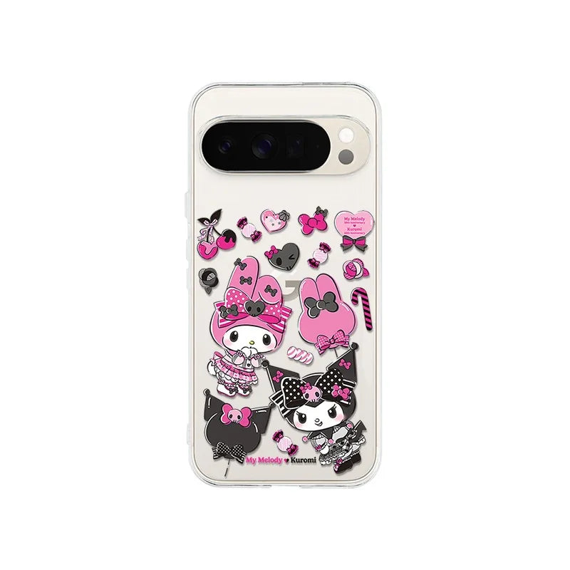 Kawaii Kuromi TPU Case for Google Pixel 7 8 9 10 Pro XL Cover