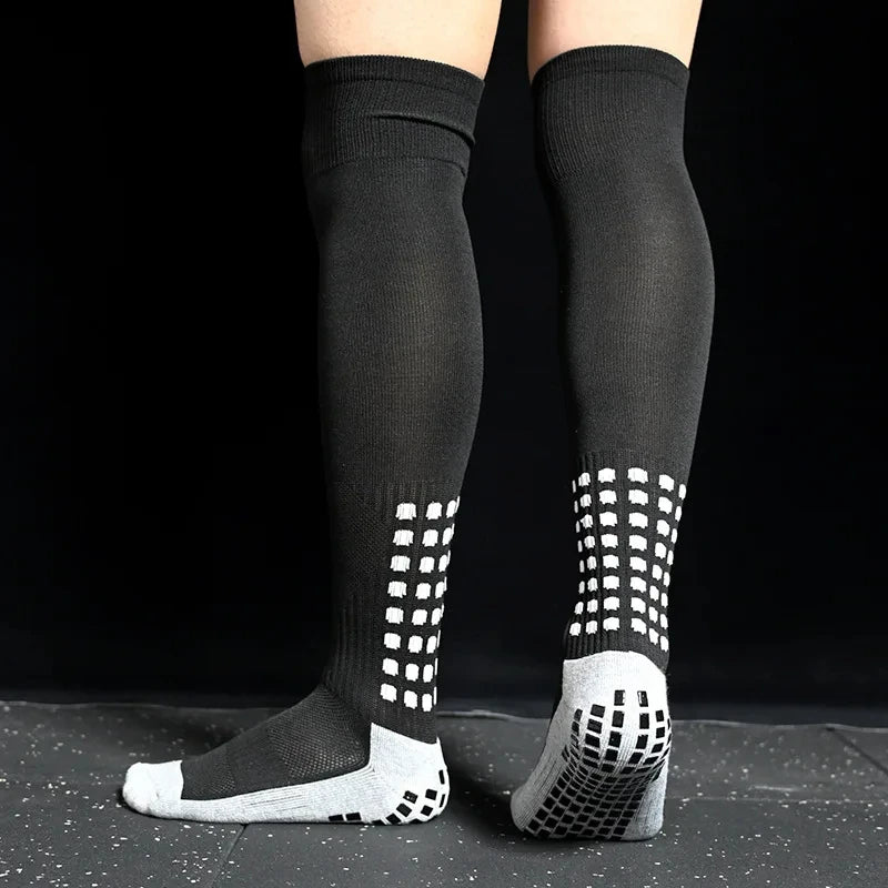 Football Grip Socks Anti Slip Silicone Calf Soccer Sports Socks